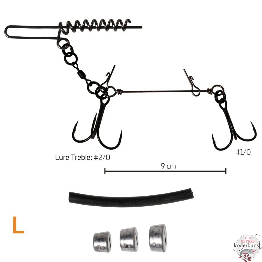 ZECK Fishing - Softbait System + Screw Set - Größe L