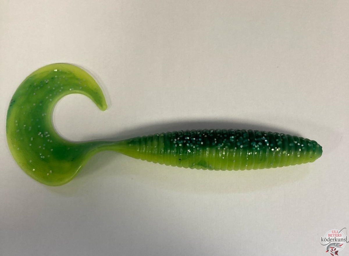 Action Plastic - Riesentwister 16,5cm - Grün Glitter Chartreuse  