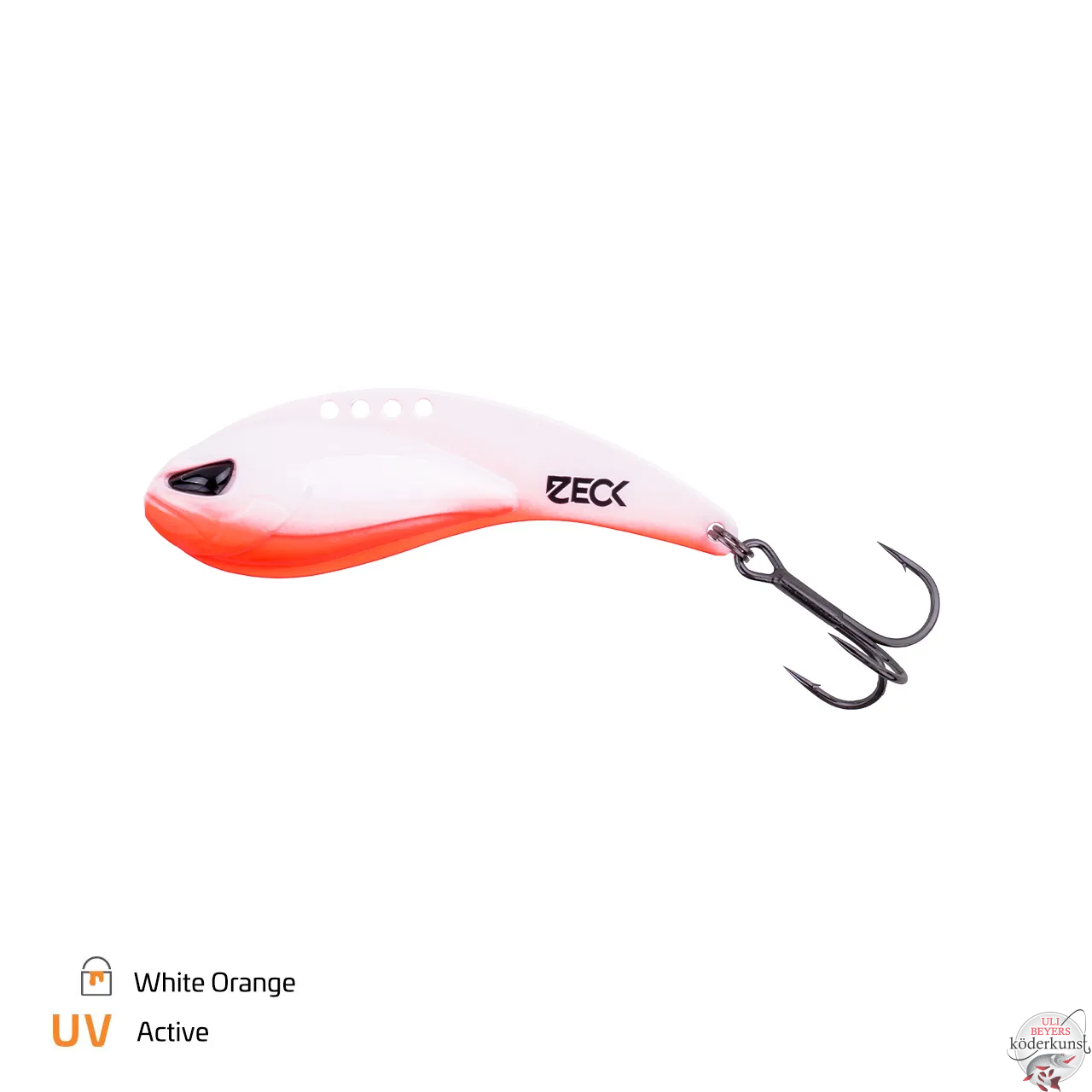ZECK Fishing - Blade Shaker - White Orange