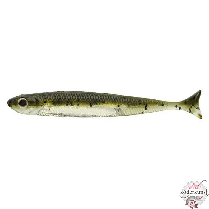 Fish Arrow - Flash J Huddle 4" - Greenpumpkin Silver