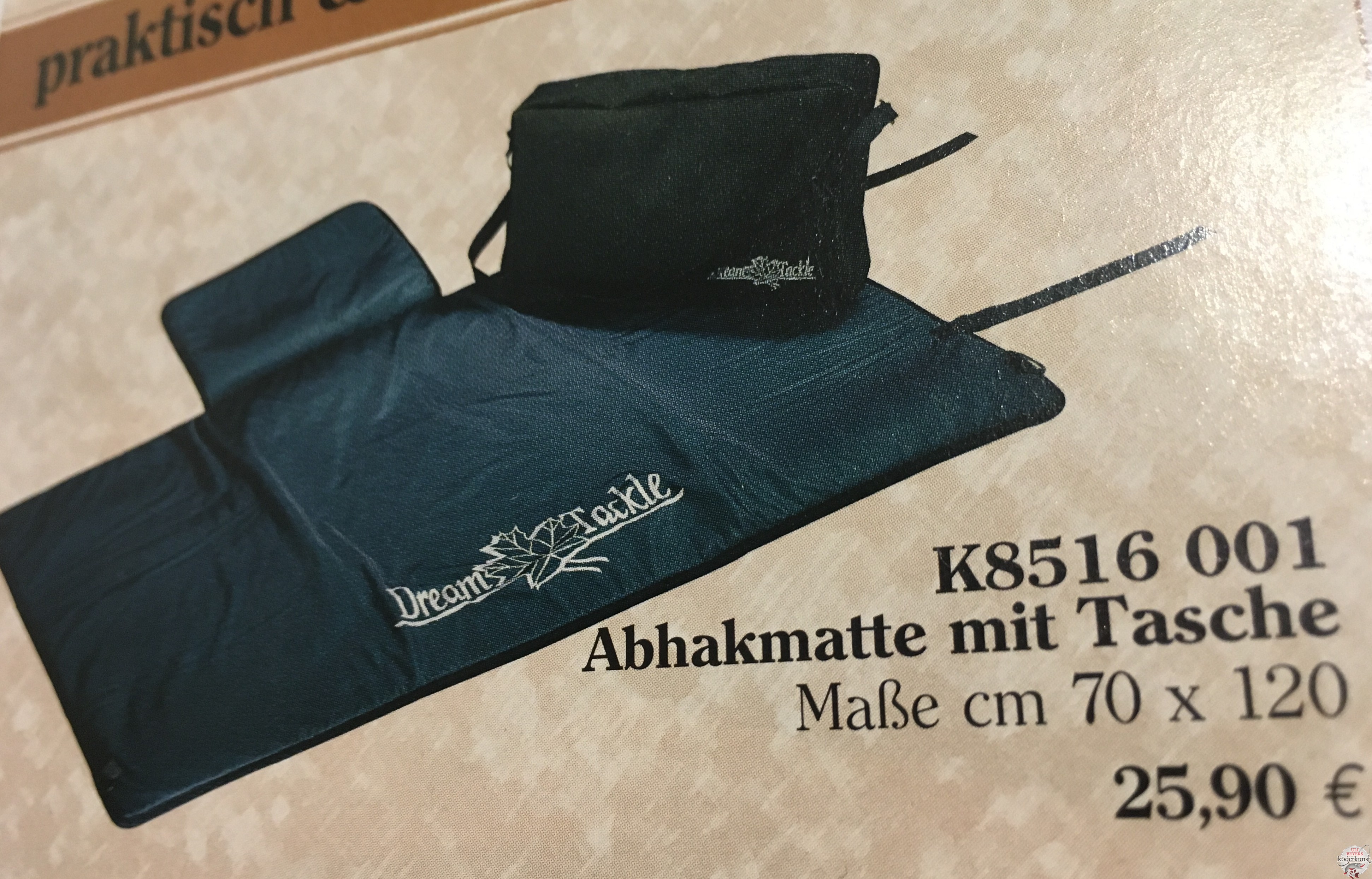 Dream Tackle - Abhakmatte mit Tasche