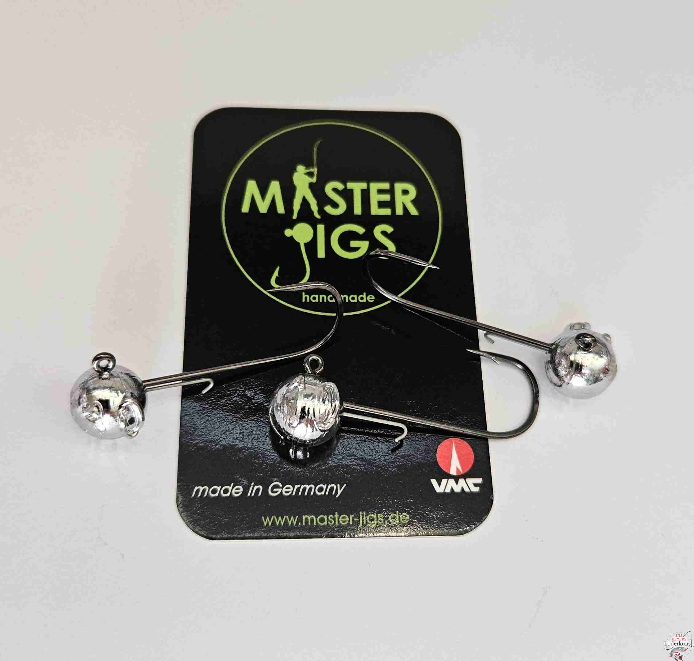 Master Jigs - Rundkopf VMC mit Baitholder 6/0 - Natur  
