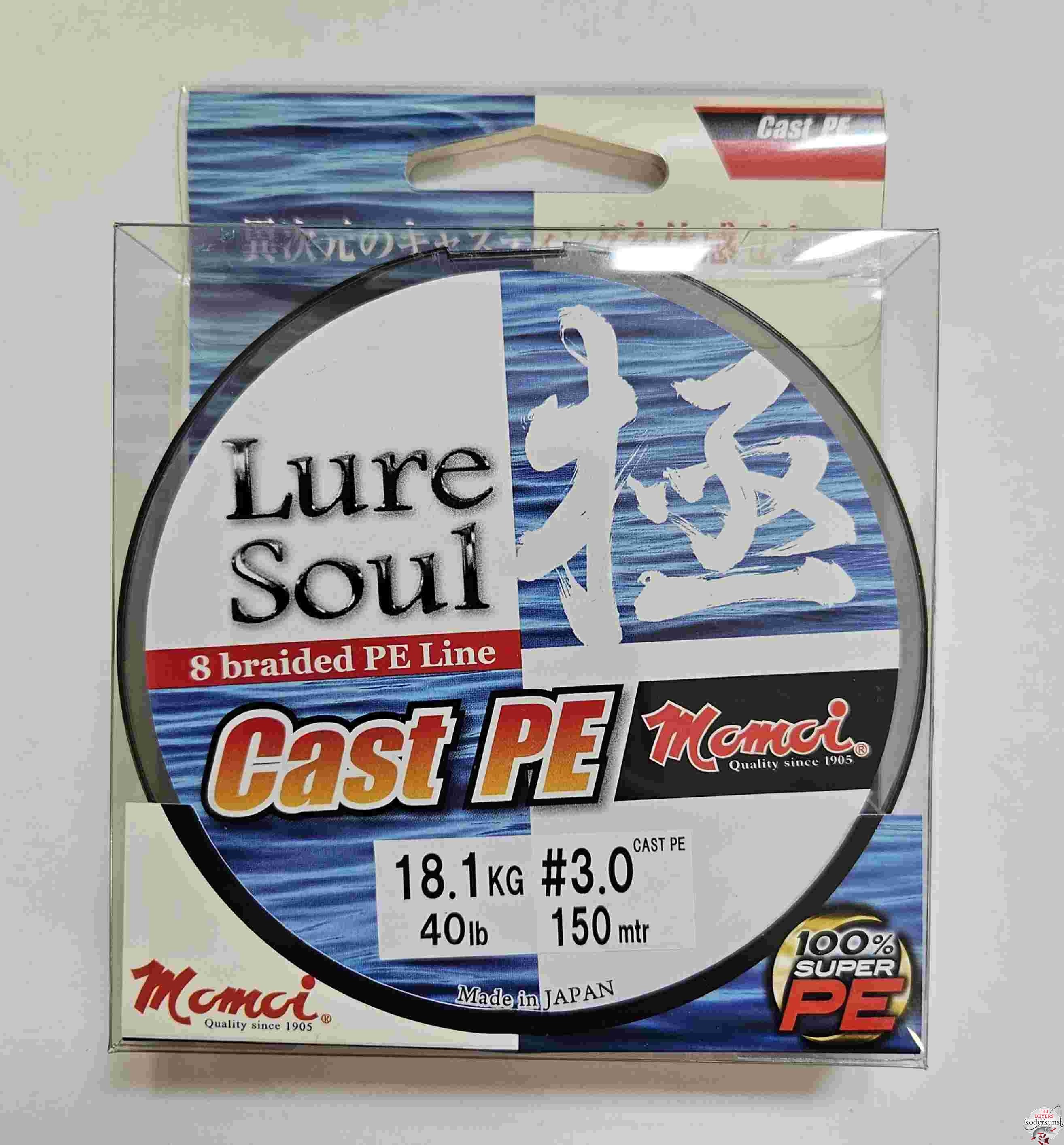 Momoi Lure Soul Cast PE - Lime Green- 3kg - 150m