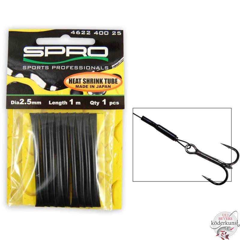 Spro - Predator Heat Shrink Tube BK - 1m | 2,0mm