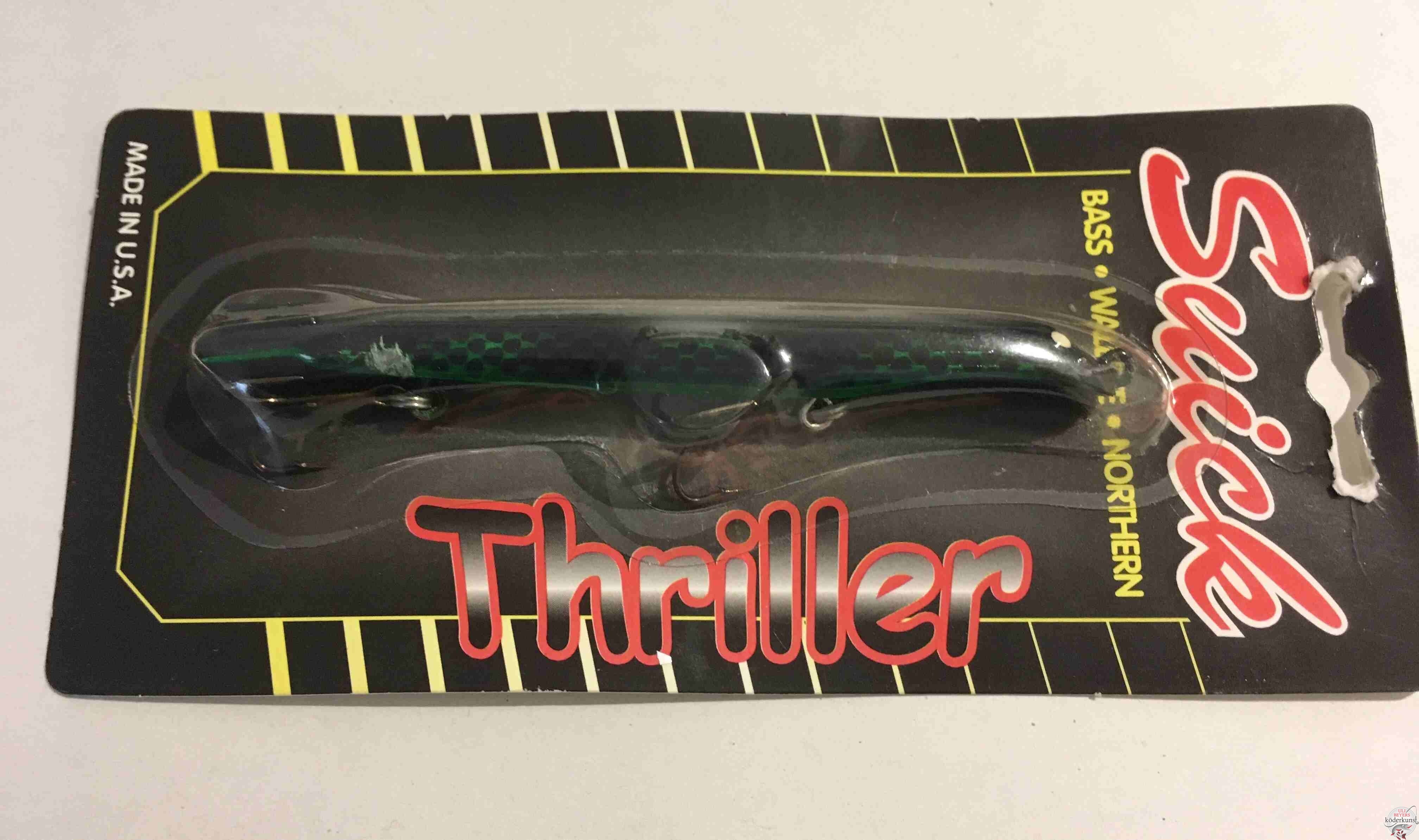 Suick Lures - Thriller (non-weighted) 11,5cm - Dark Green Black Back