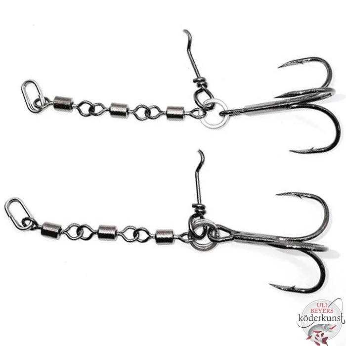 Pikecraft Fishing - The Stinger 3 Swivel Rig M 1/0 - Ködergrößen 14-18cm