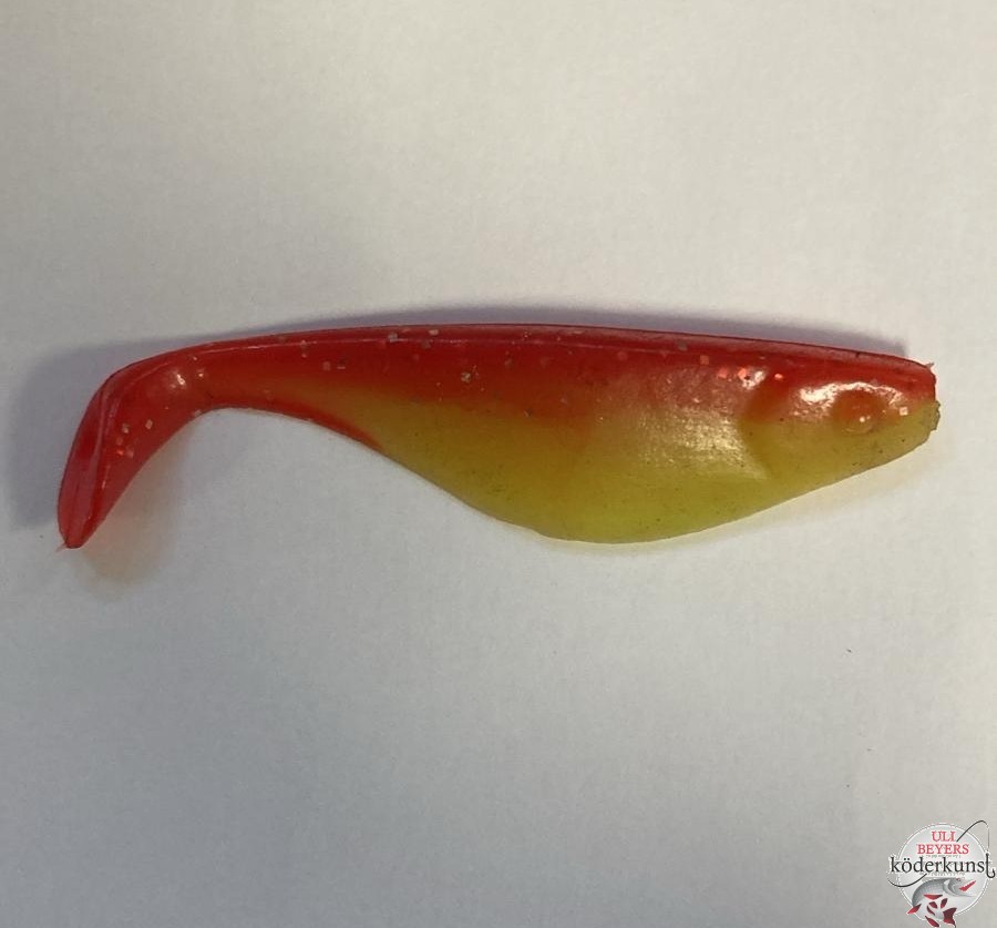 USA-Shad laminiert 10cm - Rot Gelb