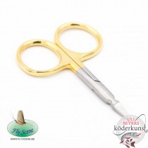 Fly Scene - Gold plated arrow point scissor curved - 8,9cm - SALE!!!