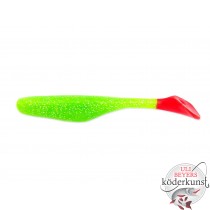 Bass Assassin - 4" Walleye Assassin - Chartreuse SLW GL/Red Tail  - SALE!!!