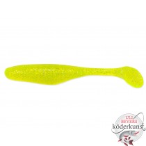 Bass Assassin - 4" Walleye Assassin - Chartreuse Silver Glitter - SALE!!!