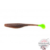 Bass Assassin - 5" Sea Shad - Pumpkin Seed Chartreuse Tail - SALE!!!
