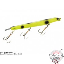 Suick Lures - Thriller (weighted) 17cm - Chartreuse Black Spots - SALE!!!