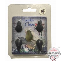 KelOFishing - Forellen Chips 2,5cm - Dark A12