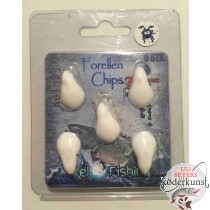 KelOFishing - Forellen Chips 2,5cm - Weiss 14