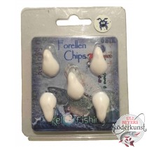 KelOFishing - Forellen Chips 2,5cm - Weiss 14