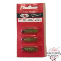 Dream Tackle - Trout Maggot - Green Black
