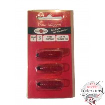 Dream Tackle - Trout Maggot - Red Black