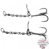 Pikecraft Fishing - The Stinger 3 Swivel Rig M 1/0 - Ködergrößen 14-18cm