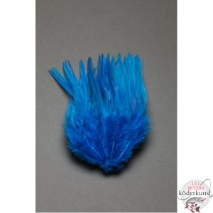 Fly Scene - Strung saddle hackle - kingfisher blue