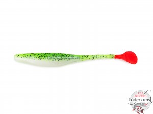 Bass Assassin - 5" Sea Shad - Chartreuse Pepper/ Fire Tail  - SALE!!!