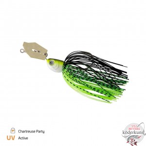 Zeck Fishing - Bladed Jig 6/0 14g - Chartreuse Party