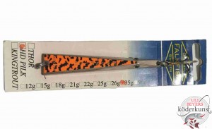 Falkfish - HD Pilker - 74 Orange Fluo Tigerspots 