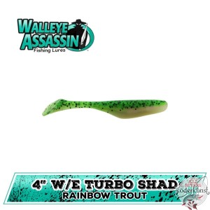 Bass Assassin - 4" Walleye Assassin - Rainbow Trout  - SALE!!!