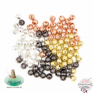 Fly Scene - Tungsten Beads Slotted Silver 3,0mm - 25 Stück - SALE!!!